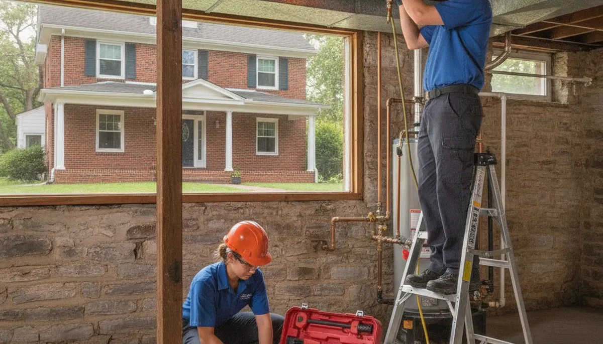 Plumber repairing a pipe in Saint Louis, MO for reliable plumbing repair service